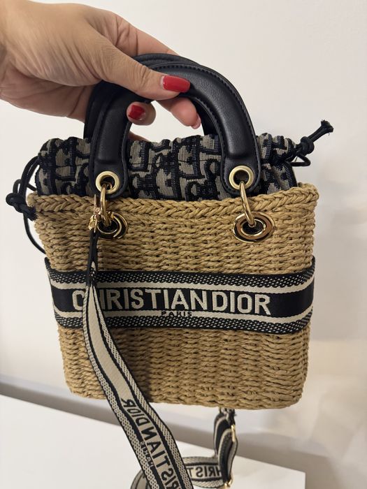 Bolsa rafia Dior