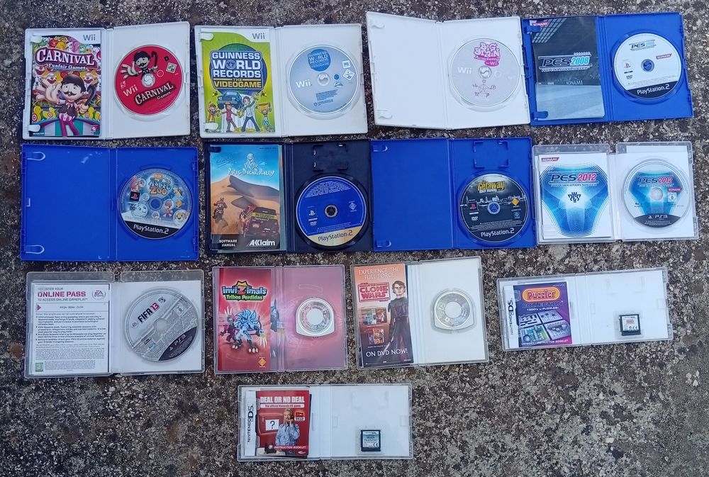 Conjunto de jogos para PlayStation, Wii e Nintendo