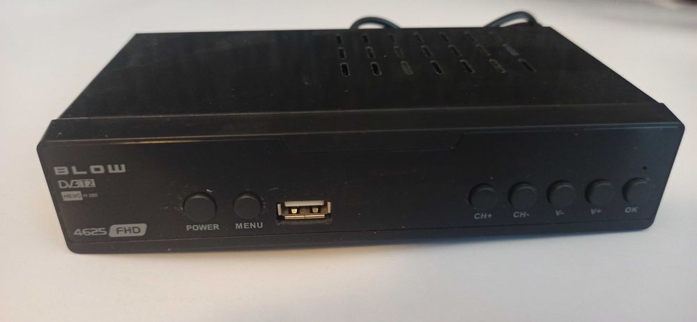 TUNER DEKODER BLOW DVB-T2 TV NAZIEMNEJ H.265 HEVC FULL HD USB HDMI PILOT