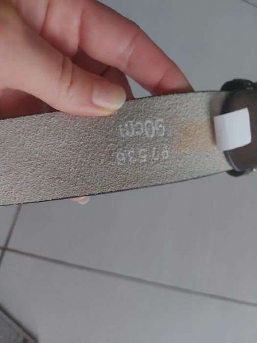 Pasek 90cm do spodni jeansy stan super skóra