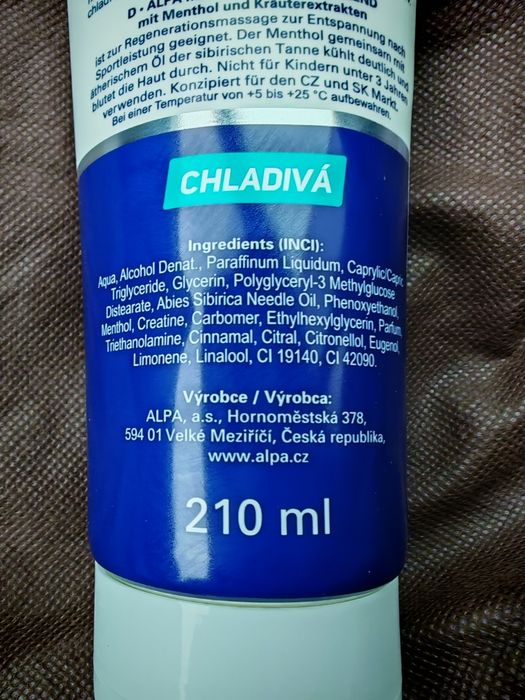 Żel aplauz 210 ml ALPA COOLING emulsja do masażu z mentolem i ekstrakt