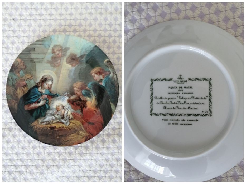 Pratos de Natal edição limitada Vista Alegre