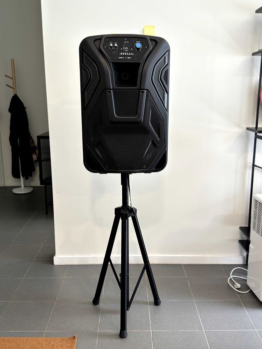 QTX Busker 15 PA - Coluna portátil com bluetooth, USB, etc