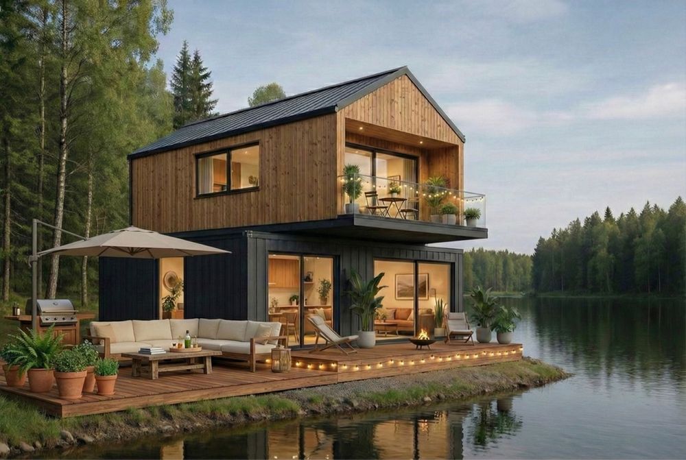 Domki modułowe z kontenerow morskich