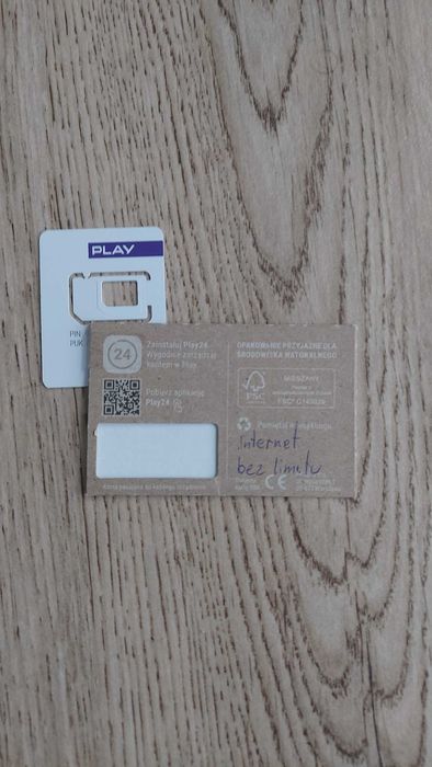 Play, SIM internet mobilny bez limitu transferu. 3 m-ce GRATIS!