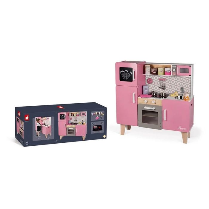 Ігрова кухня Janod , дитяча велика іграшкова деревяна рожева нова