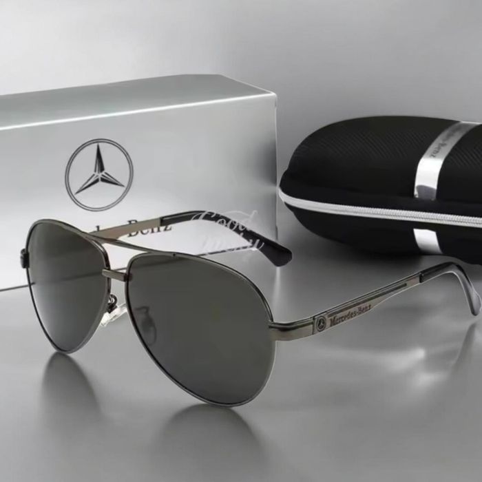 Okulary przeciwsłoneczne polaryzacyjne Mercedes benz black gun metal
