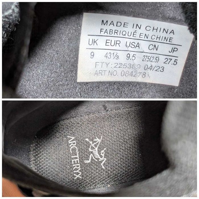 Трекінгові кросівки Arcteryx Norvan Black оригінал 43 розмір ідеальні