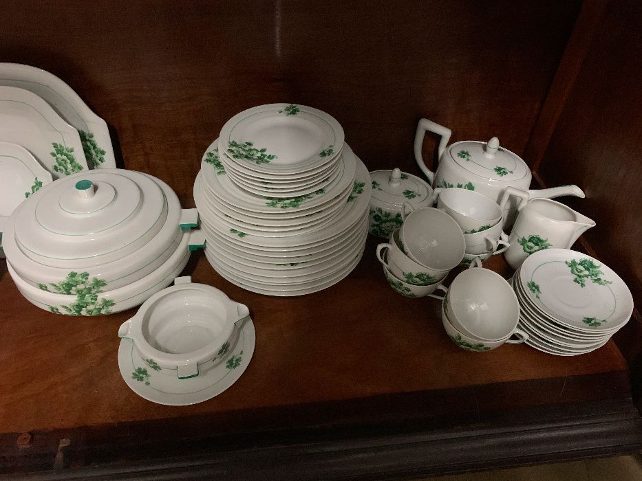 Serviço de Jantar e Chá Vista Alegre Art Déco 1935