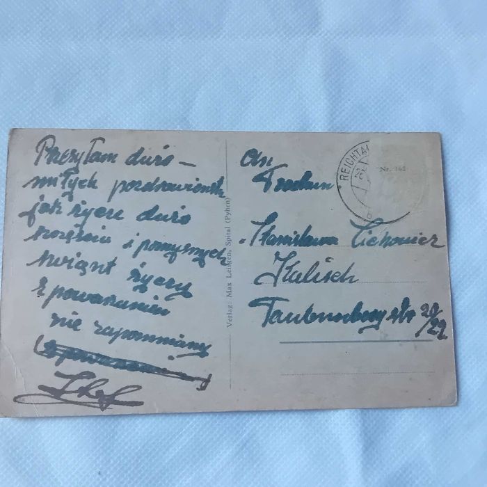 Pocztówka: ścieżka nad strumykiem. III Rzesza.