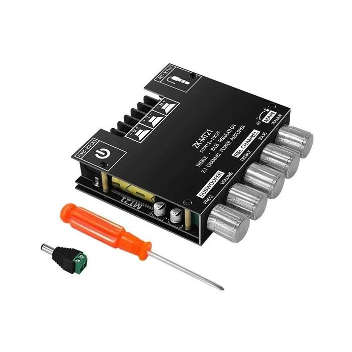 Moduł wzmacniacza audio Bluetooth 2.1 ZK-MT21 + zasilacz 12V/5A