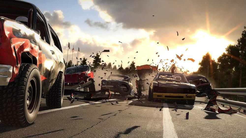 Wreckfest PS4 / PS5 - rozwałka samochodowa, świetne wyścigi! PL