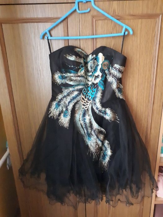 Czarna sukienka 36/38 na sylwestra i studniówkę