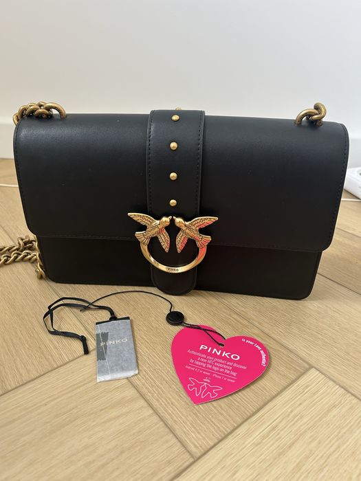 Oryginalna Torebka Pinko classic icon simply 16 czarna