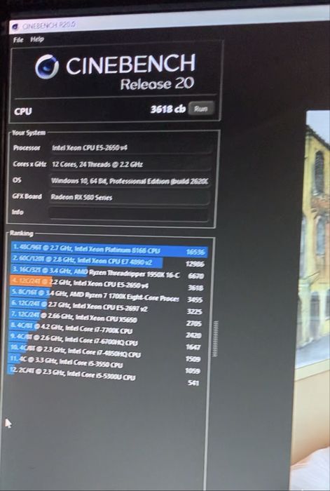 Komputer stacjonarny intel xeon E5 2650v4 12rdzeni rx580 8gb