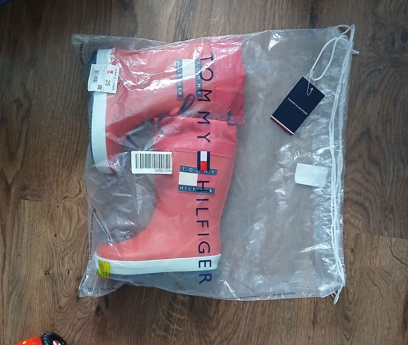 Kalosze dziecięce Tommy Hilfiger r.25 czerwone