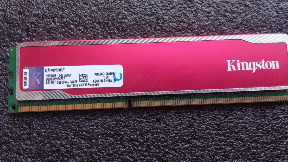 Оперативная память Kingston HYPERX, 8GB-DDR3-1600Mhz