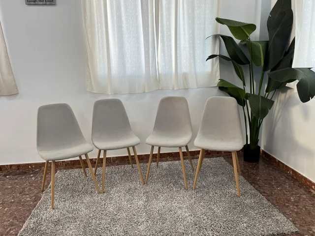 Pack de 4 cadeiras novas cinza -ENVIO GRATIS