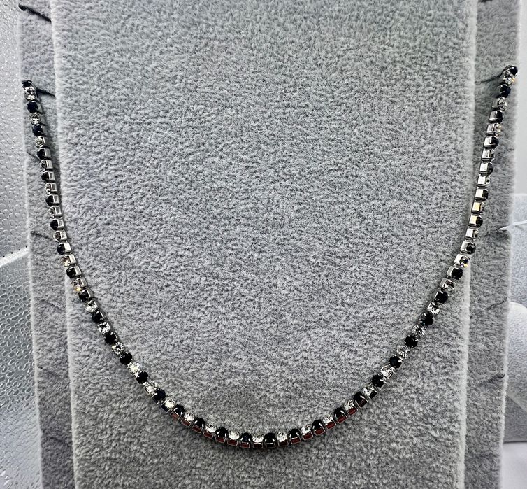 Colar Riviera 3mm em Aço Inoxidável – Banho Ouro 18k