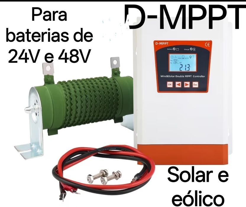 Dual MPPT Solar e Eólico 24V/48V