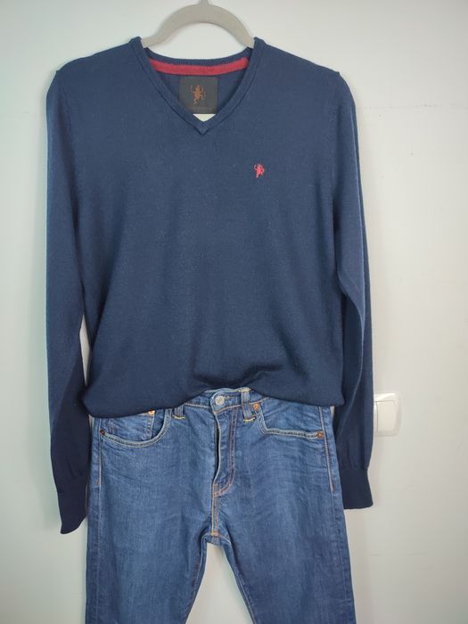 Granatowy sweter męski Merino S Made by Monkeys