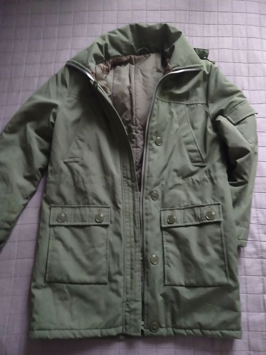 Zimowa kurtka parka z kieszeniami, suwak YKK r. M