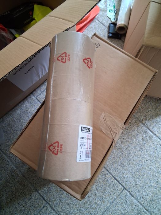 6 rolos Fita de papel castanha Tesa