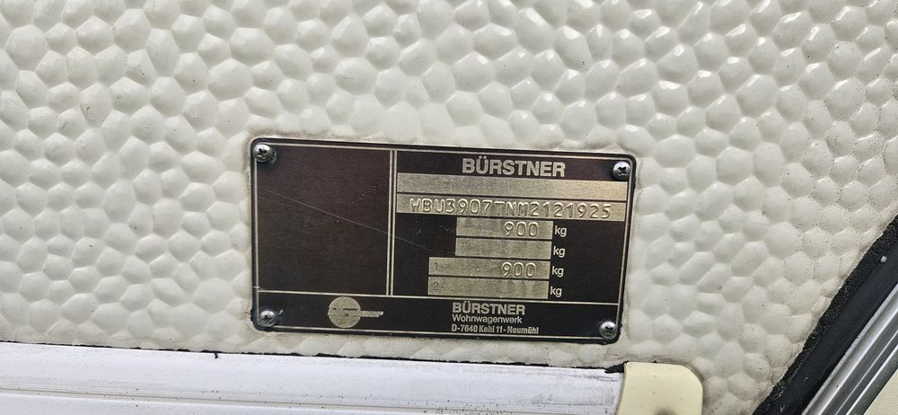 Kemping Bürstner 900kg Rok 1992