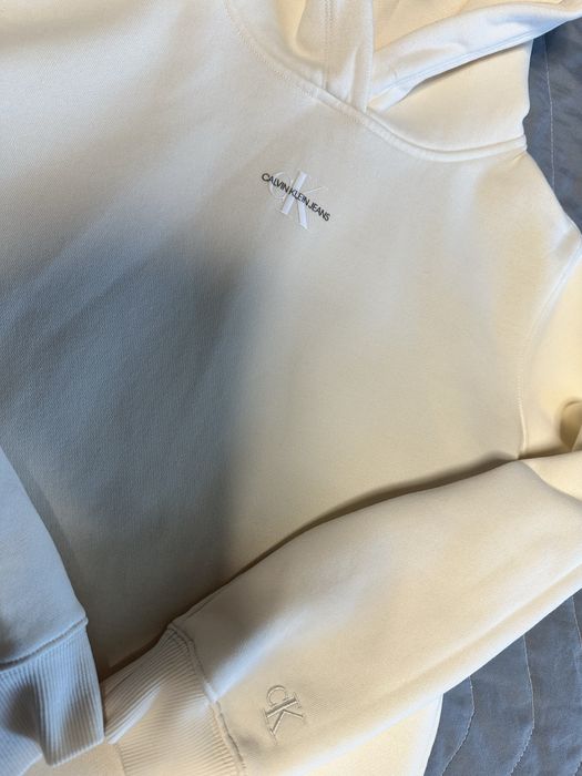 Худі CALVIN KLEIN Jeans молочного кольору