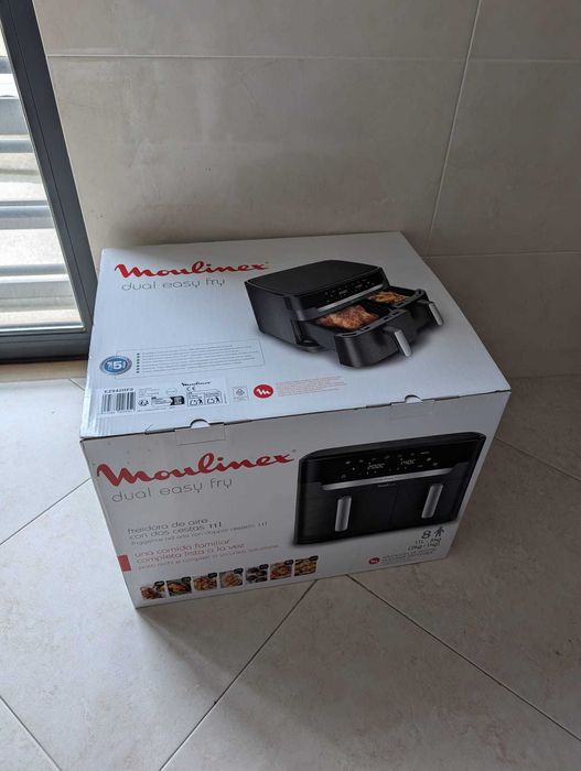 NOVA | Air Fryer MOULINEX Dual Easy Fry XXL 11L – Fritadeira sem Óleo