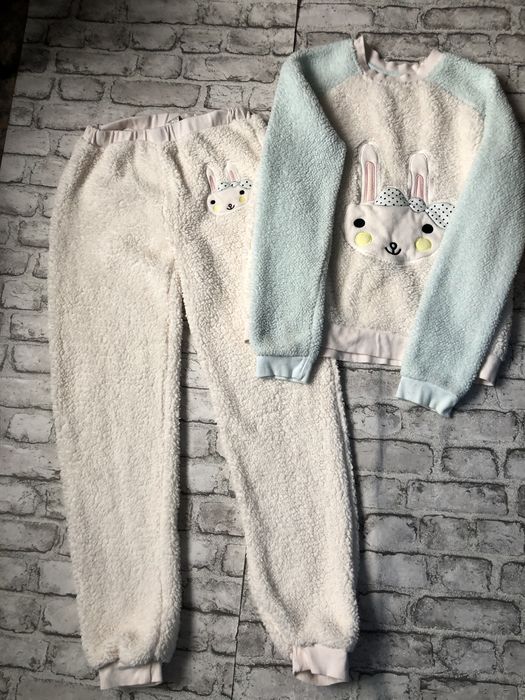 Тёплая меховая пижама костюм