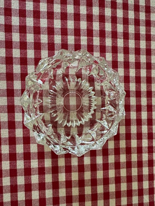 prato/recipiente decorativo de vidro