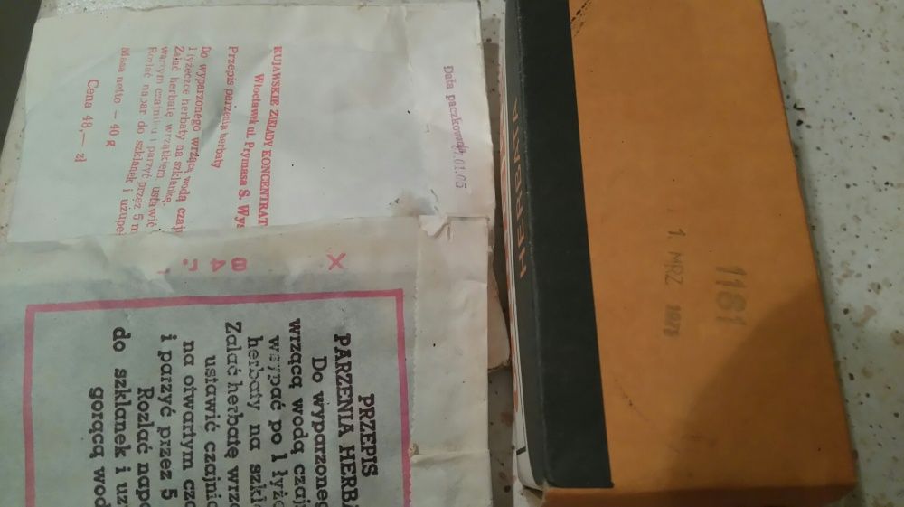 Herbata PRL Madras Postij Assam Chińska Indyjska Społem Popularna