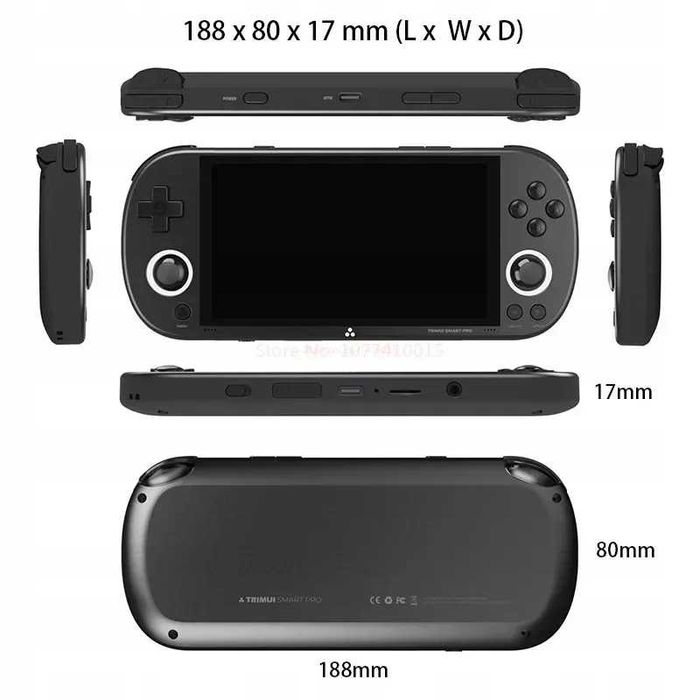 Портативная игровая консоль Trimui smart pro+карта 128 гб с играми