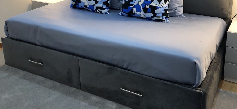 Cama - Base de cama com gavetões
