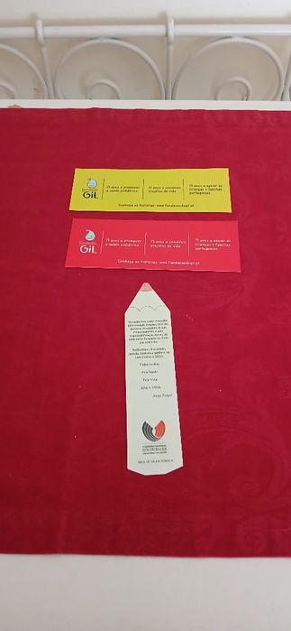 Marcadores de livros Fundação do Gil