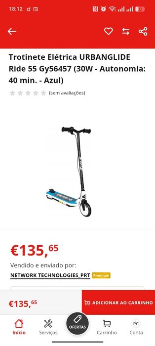 Vendo trotinete criança