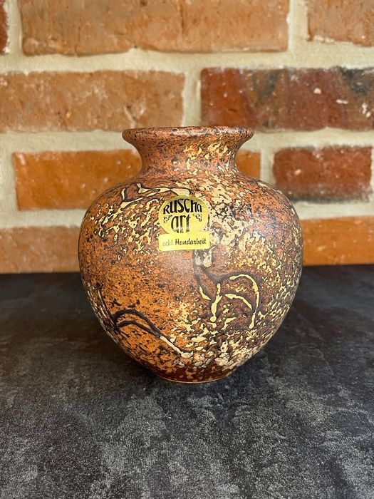 Ceramiczny wazon Ruscha 807-2 stara ceramika West Germany.