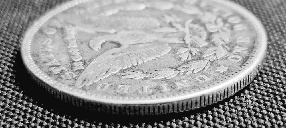 Moeda antiga Morgan USD1878