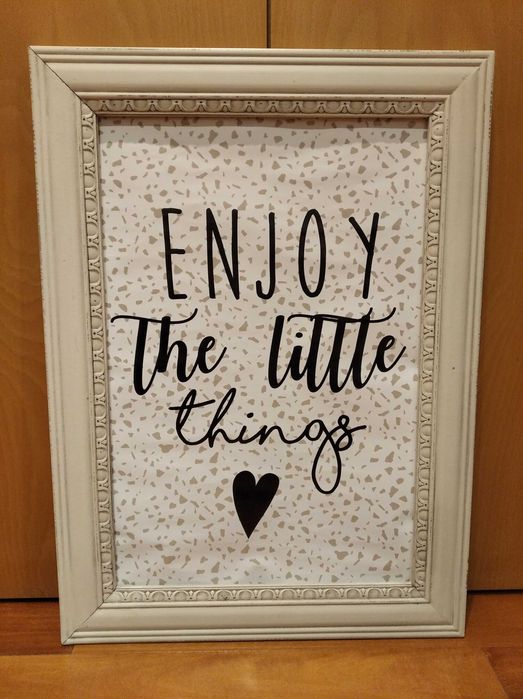 Quadro / moldura branca grande estilo shabby chic