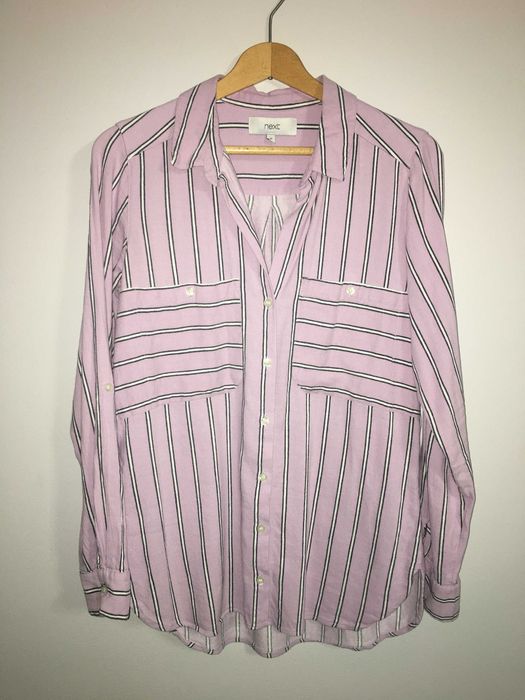 Koszula fiołkowa w paski next M