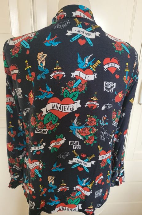 Koszula we wzory  tattoo serca, róże..
Mohito roz 34
Dobra od xs do m