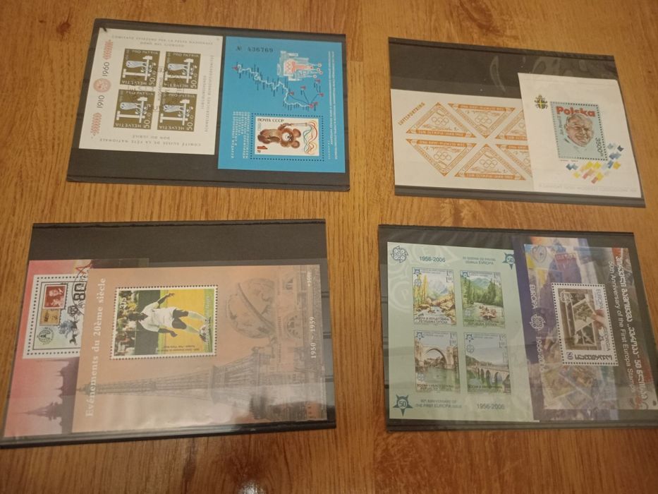 5 Pocztowe błoki 34 szt