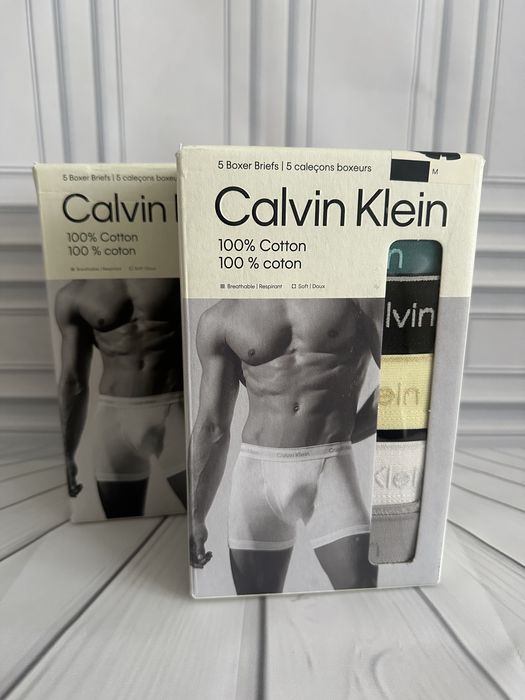 Набір чоловічі труси боксери Calvin Klein упаковка 5 штук