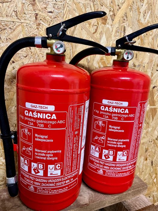 Gaśnica proszkowa GP4x po remoncie , ważna legalizacja