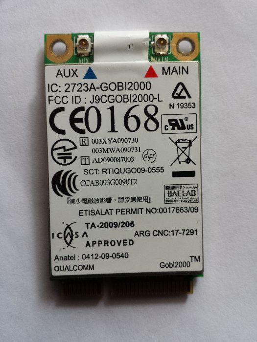 3g modem wwan Gobi 2000 Lenovo ThinkPad Edge 13 14 15 L412 L512 T410 T410s T510 W510 X100e X201 Tablet 3г модем