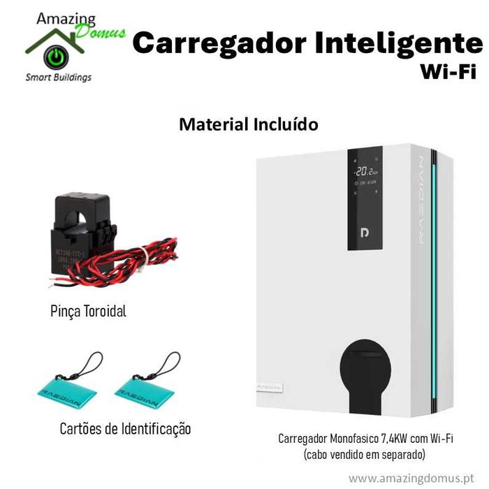 Carregador Carro Monofásico Wallbox para Veículos Elétricos PREMIUM