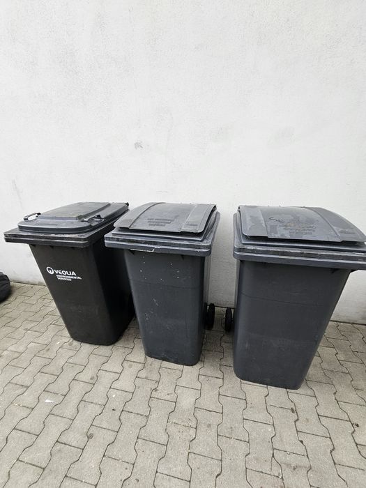 Kosz na śmieci odpady 240 l plastik szkło zmieszane makulatura odpady konpost