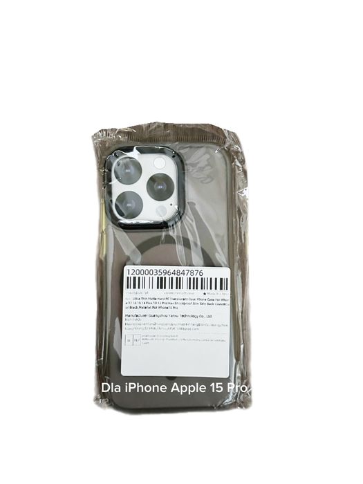 Etui silikonowe dla iPhone 15 Pro - Używane