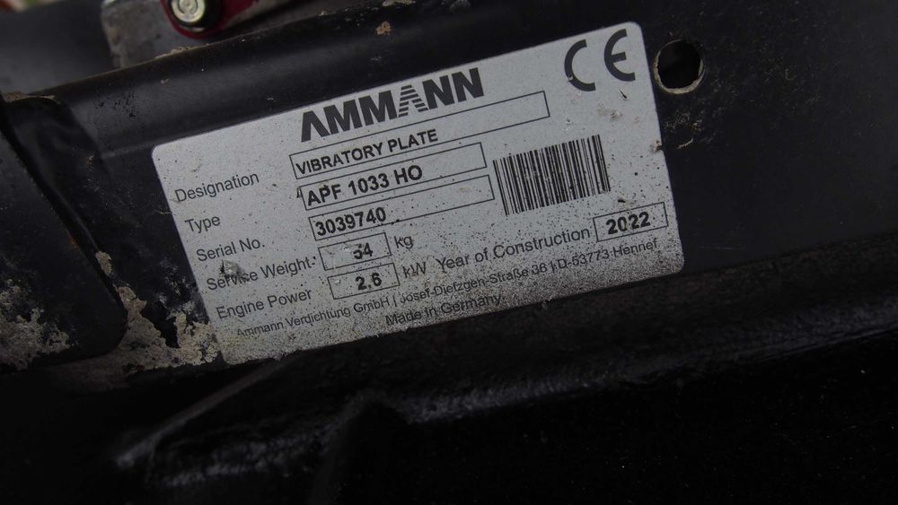 Ammann Apf 1033   54kg Zageszczarka Ubijarka ubijak